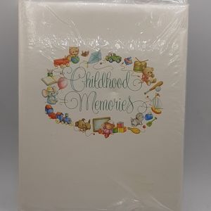 Vintage 1976 Hallmark Adoption Childhood Memories Baby Record Book/Scrapbook
